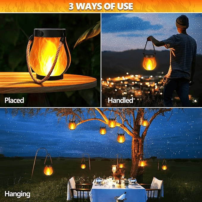 Dancing Flame – Solar Lantern With Realistic Flame Effect