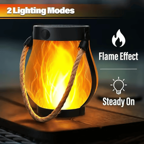 Dancing Flame – Solar Lantern With Realistic Flame Effect